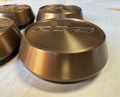 4x Rays High Type Bronze Center Cap ZE40 TE37 Ultra Saga Sonic CE28N RE30 21A 21C