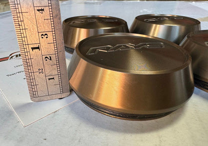 4x Rays High Type Bronze Center Cap ZE40 TE37 Ultra Saga Sonic CE28N RE30 21A 21C