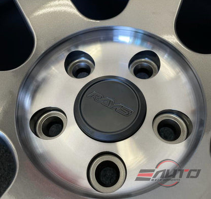 4x Rays Blast / Matte Black Center Cap ZE40 TE37 Ultra Saga Sonic CE28N 21A 21C