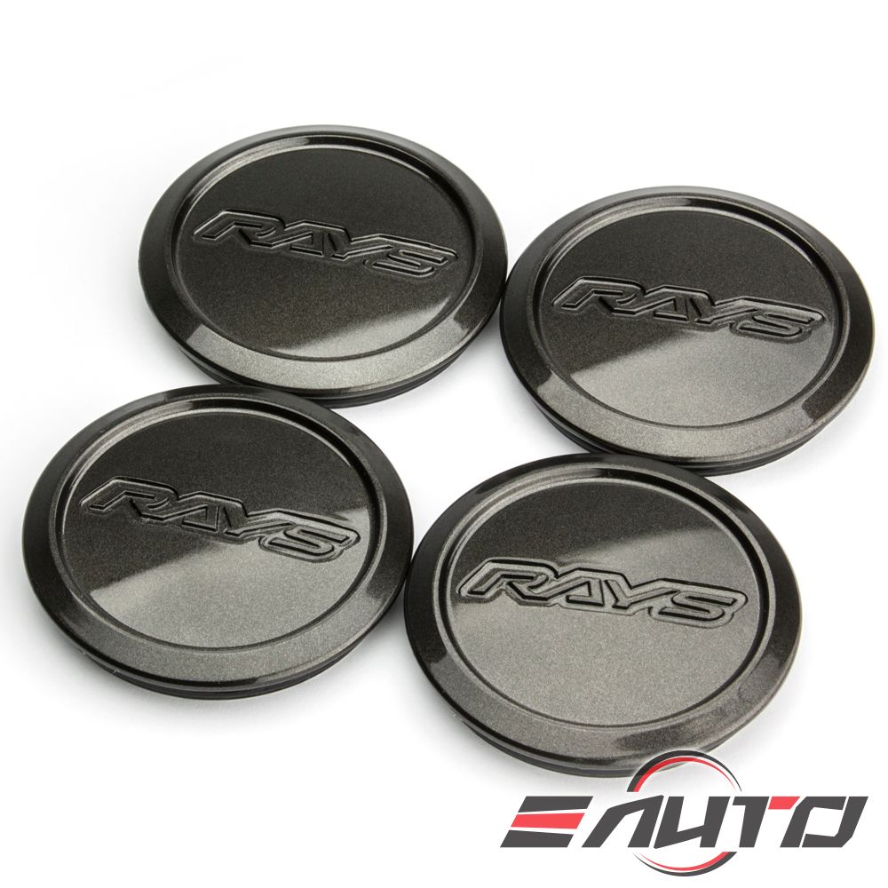 4x Rays Diamond Black / Dark Gunmetal Center Cap ZE40 TE37 Ultra Saga Sonic CE28N 21A 21C