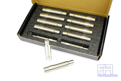 MEVIUS 20pc 75mm 14x1.25 to 14x1.5 GR Supra A90 Wheel Stud Conversion kit