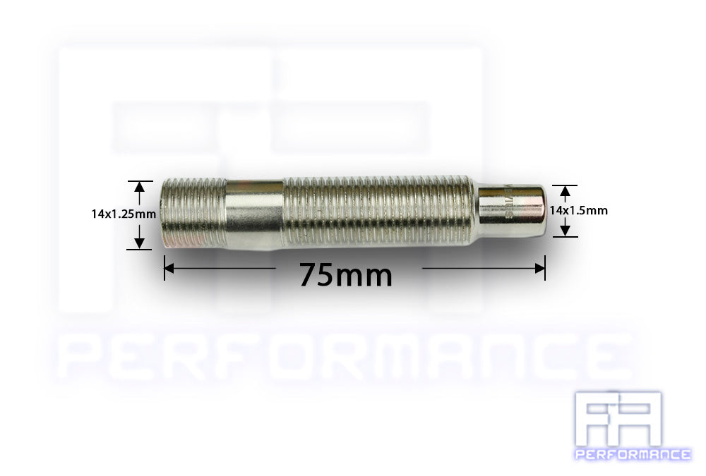 MEVIUS 20pc 75mm 14x1.25 to 14x1.5 GR Supra A90 Wheel Stud Conversion kit