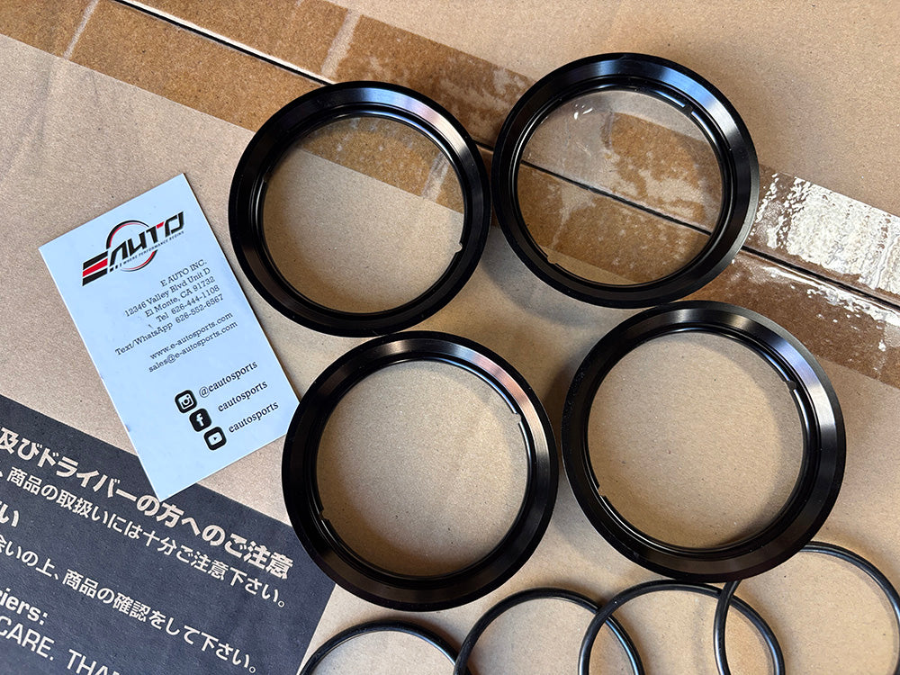 4x Muteki Black Center Cap Ring Adapter for Rays TE37SL TE37RT CE28RT