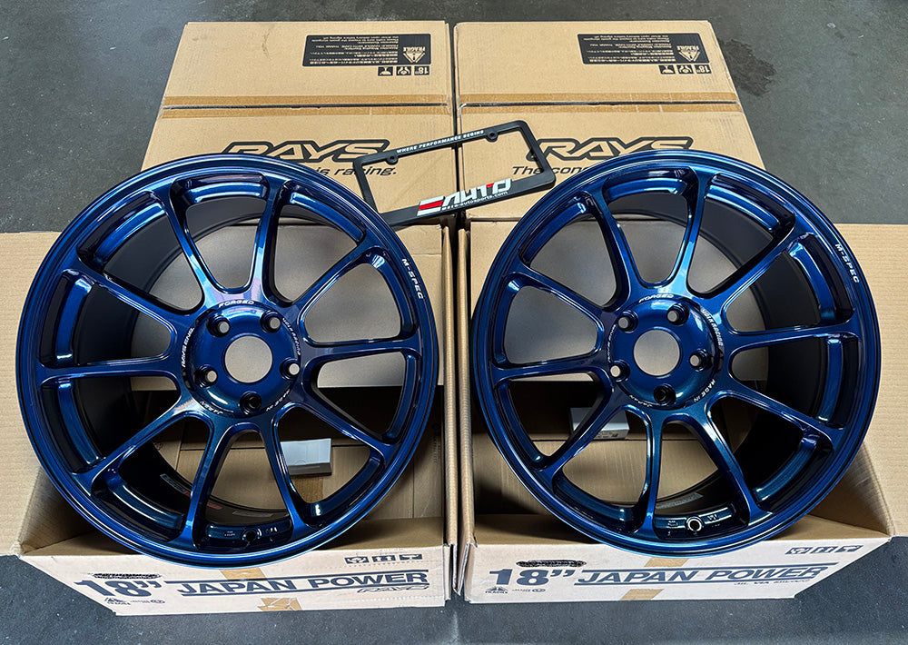 Rays Volk Racing ZE40 M-Spec Mag Blue Wheel 18x9.5 +21 5x114.3