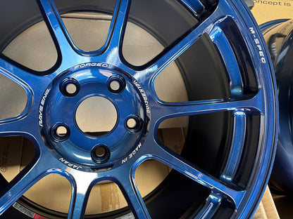 Rays Volk Racing ZE40 M-Spec Mag Blue Wheel 18x9.5 +21 5x114.3, Set 4 Rim