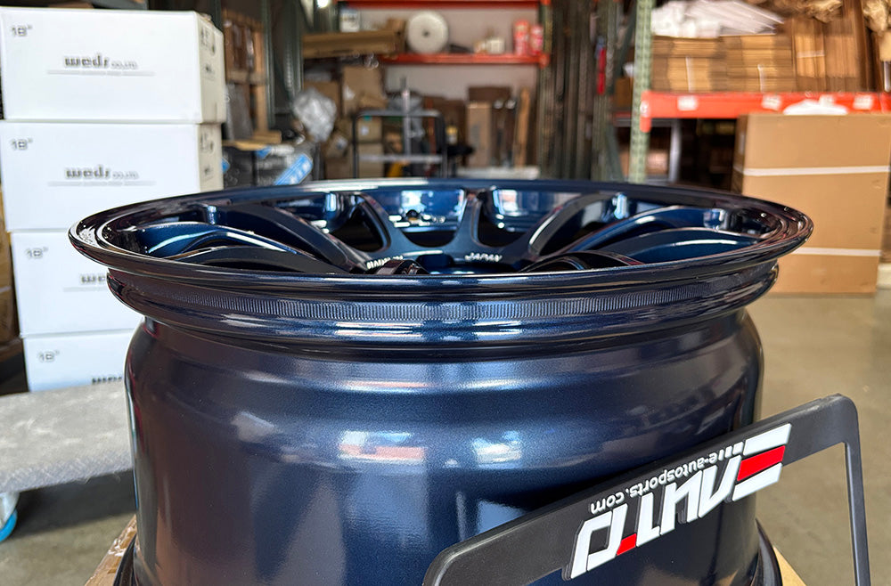 Rays Volk Racing ZE40 M-Spec Mag Blue Wheel 18x9.5 +21 5x114.3, Set 4 Rim