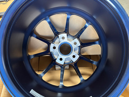 Rays Volk Racing ZE40 M-Spec Mag Blue Wheel 18x9.5 +21 5x114.3, Set 4 Rim