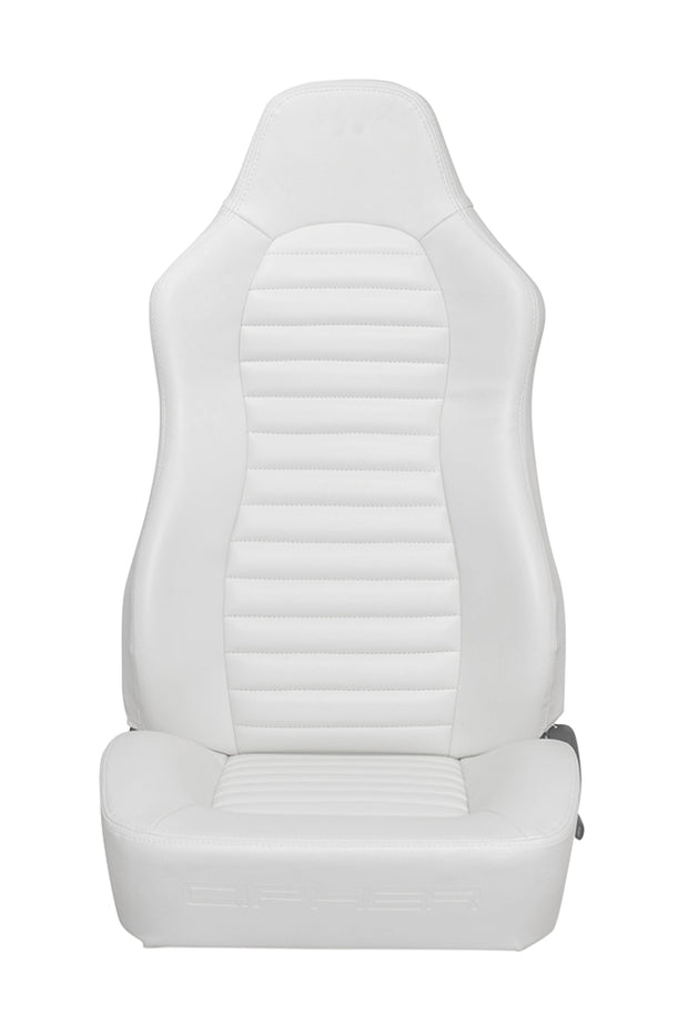 CPA3001 White Leatherette Universal Suspension / Jeep Seats - Pair