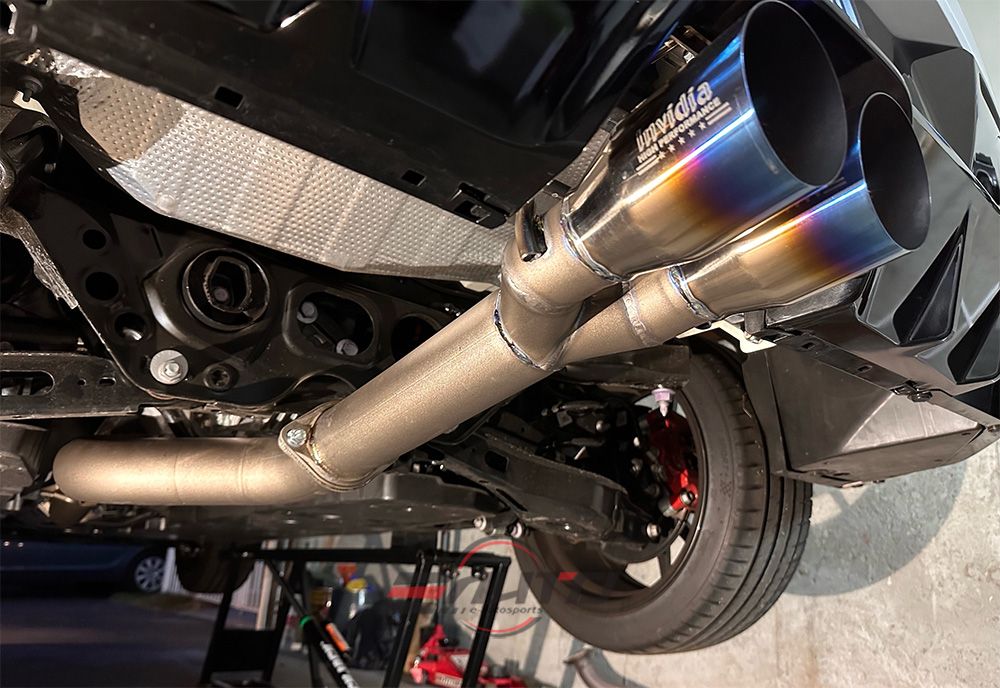 INVIDIA Full Titanium Race Catback Exhaust Muffler Delete for GR Corolla 23-26