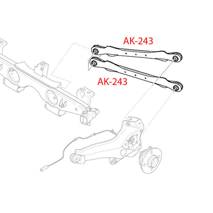 Godspeed 2pc Rear Camber/Lower Control Arm for BMX X2 F39 U10 18-25, X1 F48 U11 16-26