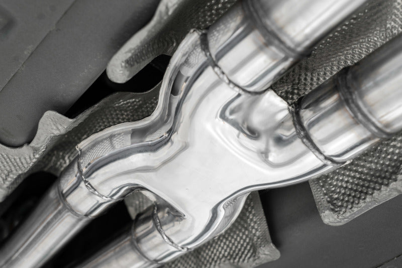 MBRP 2015+ Dodge Challenger 3.6L SS 2.5in Quad Tip Split Rear Exit w/ Carbon Fiber Tips - T304