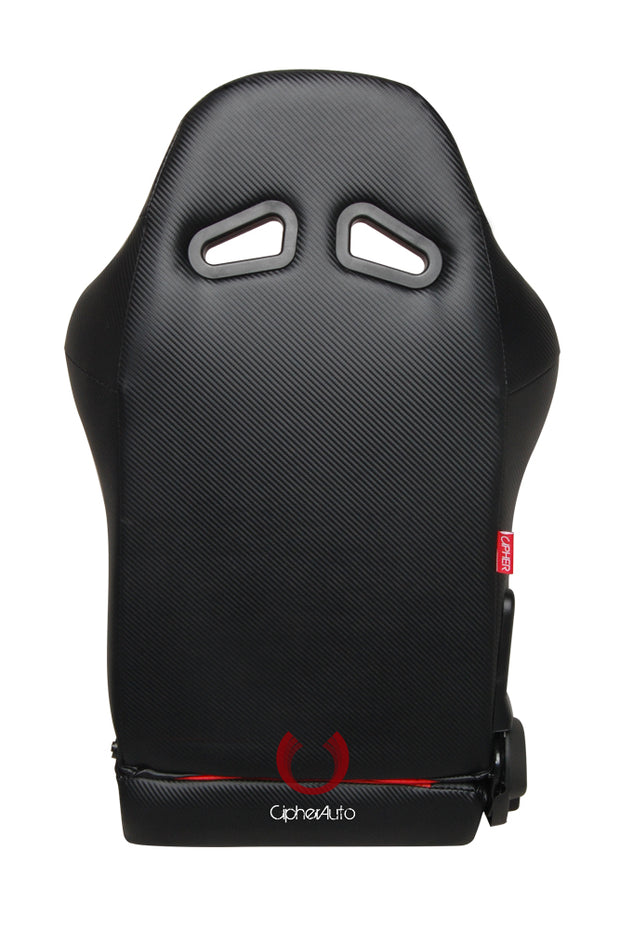 CPA1003 Full Carbon Fiber PU Cipher Auto Racing Seats in Black and Red – Pair - (NEW!)