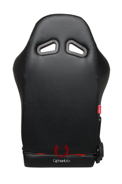 CPA1003 Full Carbon Fiber PU Cipher Auto Racing Seats in Black and Red – Pair - (NEW!)