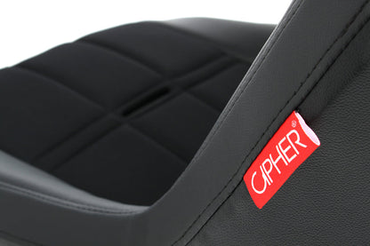 CPA3003 Black Leatherette / Fabric Insert Universal Fixed Bucket Suspension / Jeep Seats