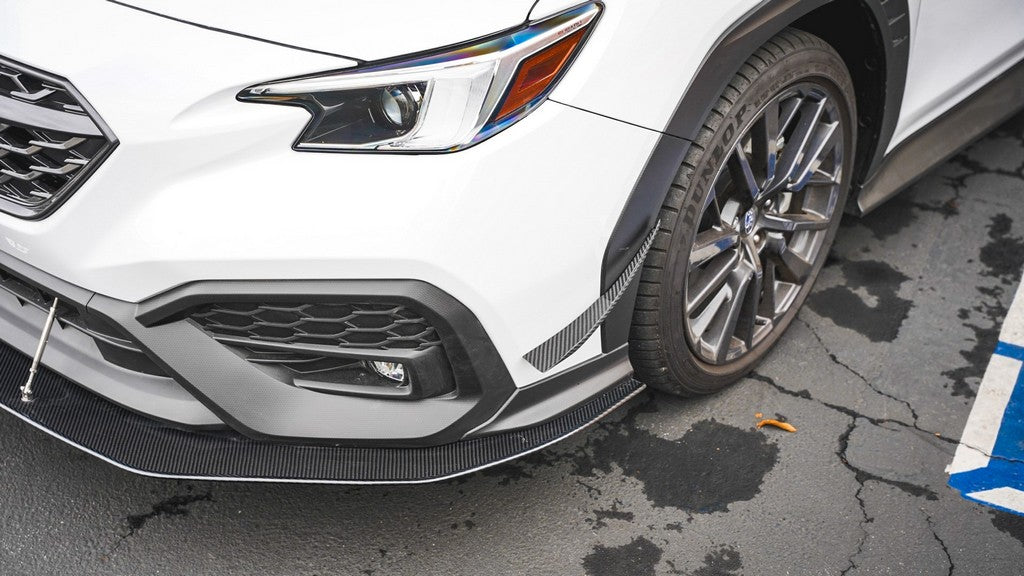 APR Performance  Subaru WRX Carbon Fiber Front Bumper Canards 2022-2023
