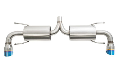 MEGAN 4" Dual Titanium Burnt Tip Axle back Exhaust for RX8 RX-8 04-08