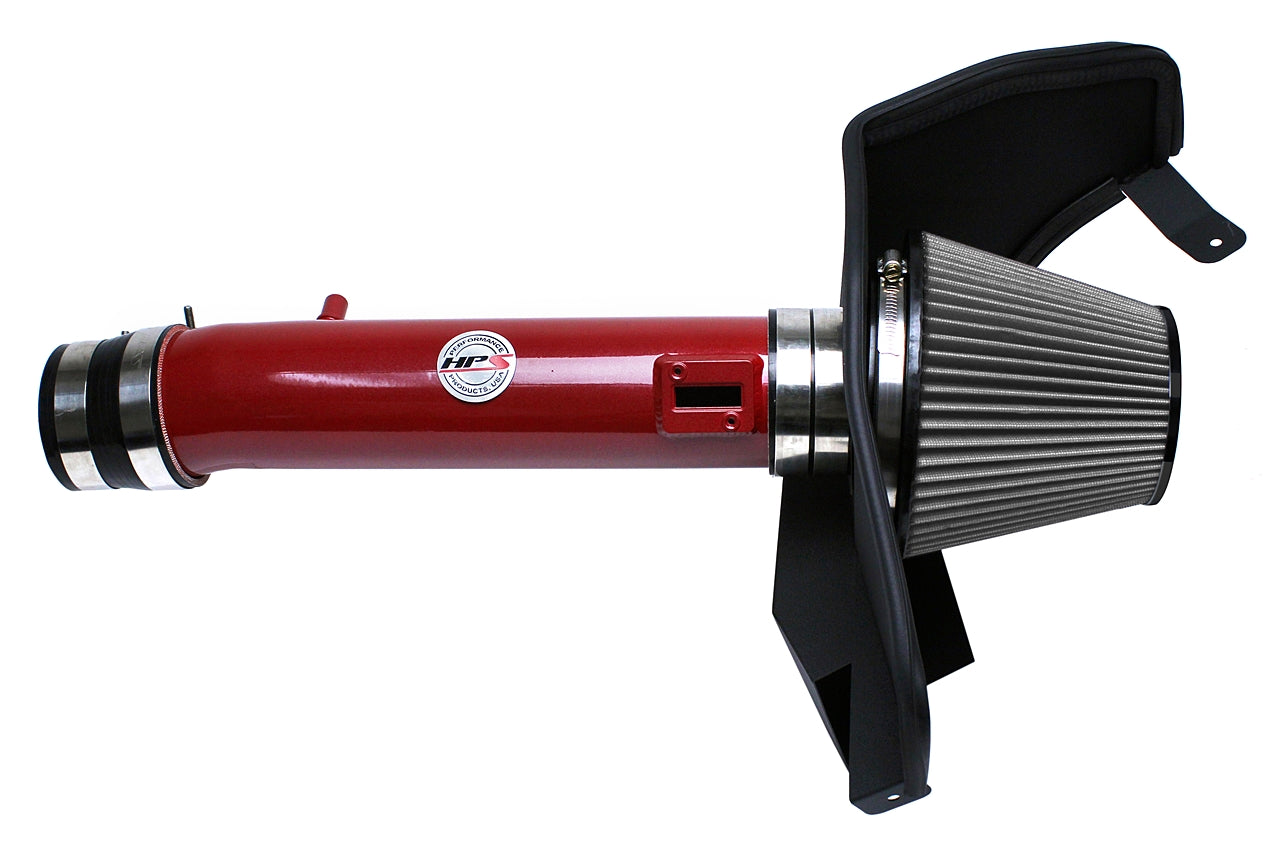 HPS Performance Air Intake Kit 2011-2014 Ford Mustang 3.7L V6-Red