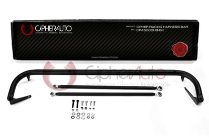 Cipher Racing Harness Bar Black Powder Coated (2008-2014 Subaru WRX STI)