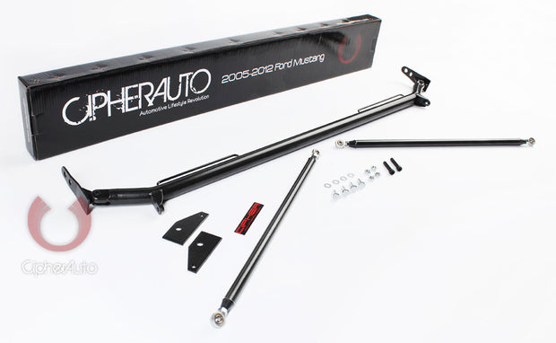 Cipher Racing Harness Bar Black Powder Coated (1995-2004 Ford Mustang)