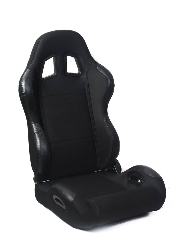 CPA1025 Black Cloth Universal Racing Seats (Sold in Pairs)