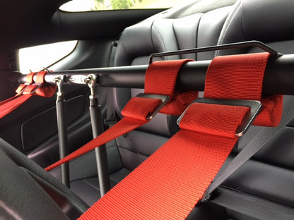 Cipher Racing Harness Bar Black Powder Coated (2015+ Ford Mustang)