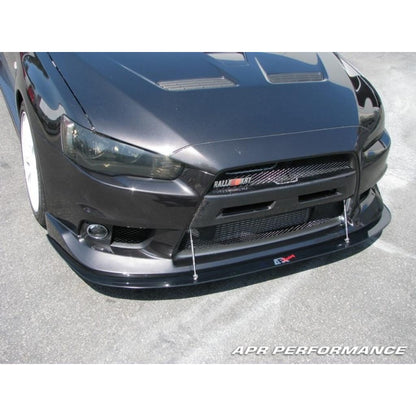 APR Performance  Mitsubishi Evolution X with OEM lip Front Wind Splitter 2008-2016