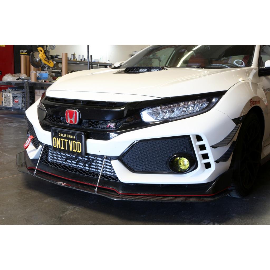 APR Performance  Honda FK8 Civic Type R Front Bumper Canards 2017 - 2021