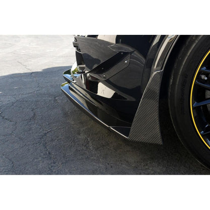 APR Chevrolet Corvette C7 Z06 Front Bumper Canards and Spats 2014 - 2019