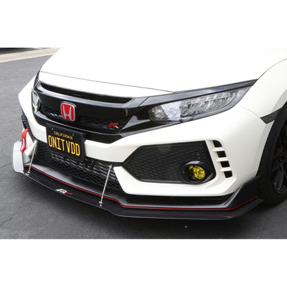 APR Honda FK8 Civic Type R with OEM Lip Front Wind Splitter 2017-2021