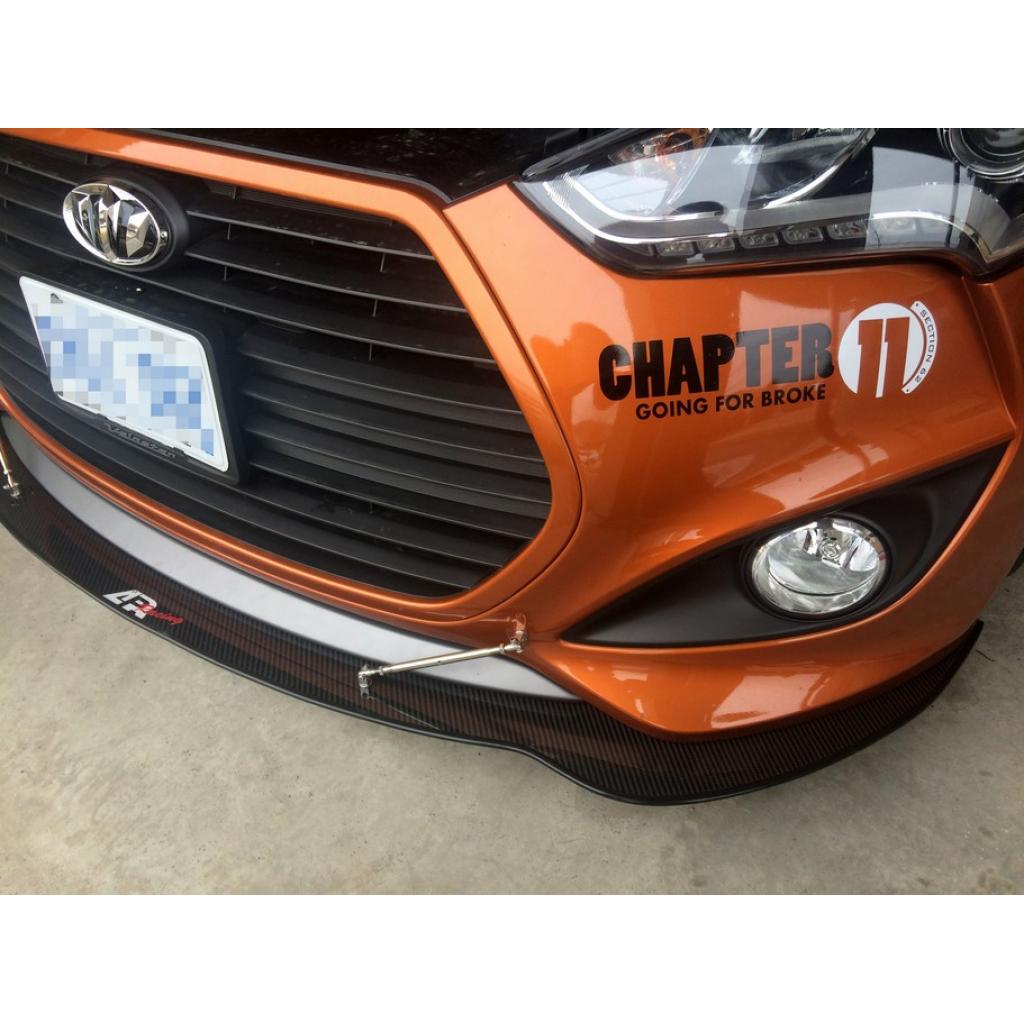 APR Performance  Hyundai Veloster Front Wind Splitter 2013-2018