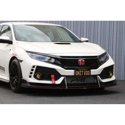 APR Honda FK8 Civic Type R with OEM Lip Front Wind Splitter 2017-2021