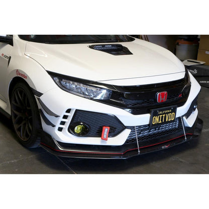 APR Performance  Honda FK8 Civic Type R Front Bumper Canards 2017 - 2021