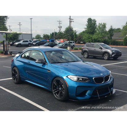 APR Performance  BMW F87 M2 Stock Bumper Front Wind Splitter 2016-2021