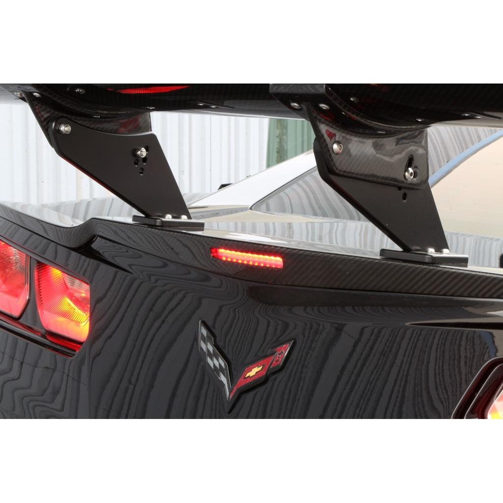 APR Performance  Chevrolet Corvette C7 Z06 / Grand Sport GTC-500 Chassis Mount Adjustable Wing 2015-2019