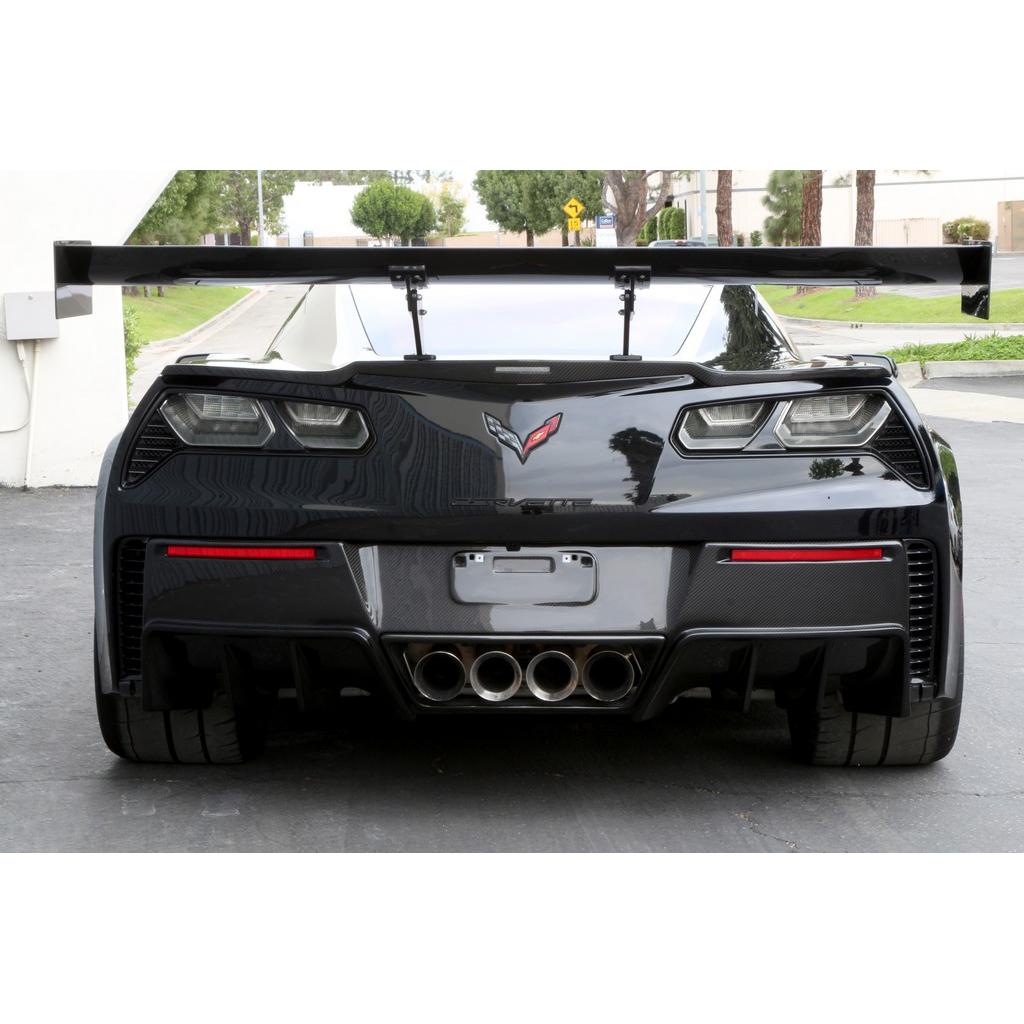 APR Performance  Chevrolet Corvette C7 Z06 / Grand Sport GTC-500 Chassis Mount Adjustable Wing 2015-2019