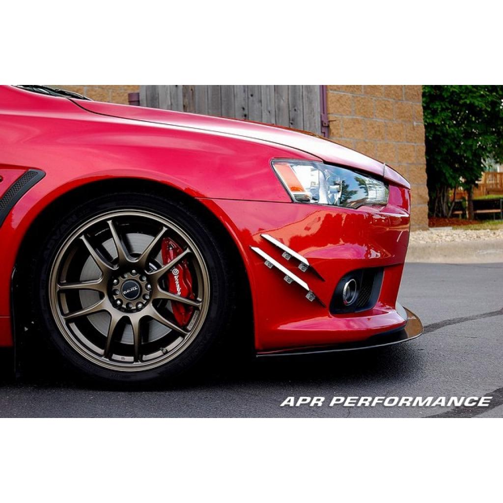 APR Performance  Mitsubishi Evolution X Stock Bumper Front Wind Splitter 2008-2016