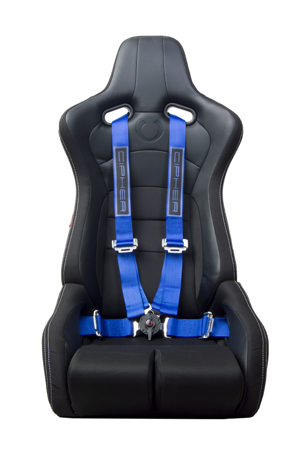 Cipher Racing Blue 4 Point Camlock Racing Harness Set (Sold in Pairs)