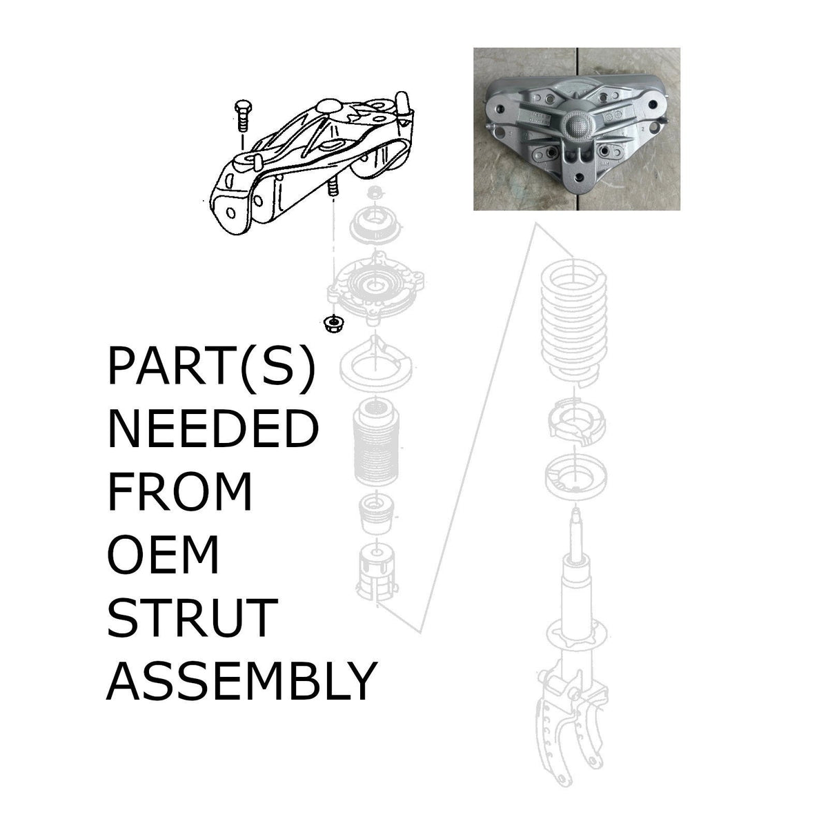Godspeed Volkswagen Touareg (7L) 2004-10 Mono-Air Strut Lowering Kits