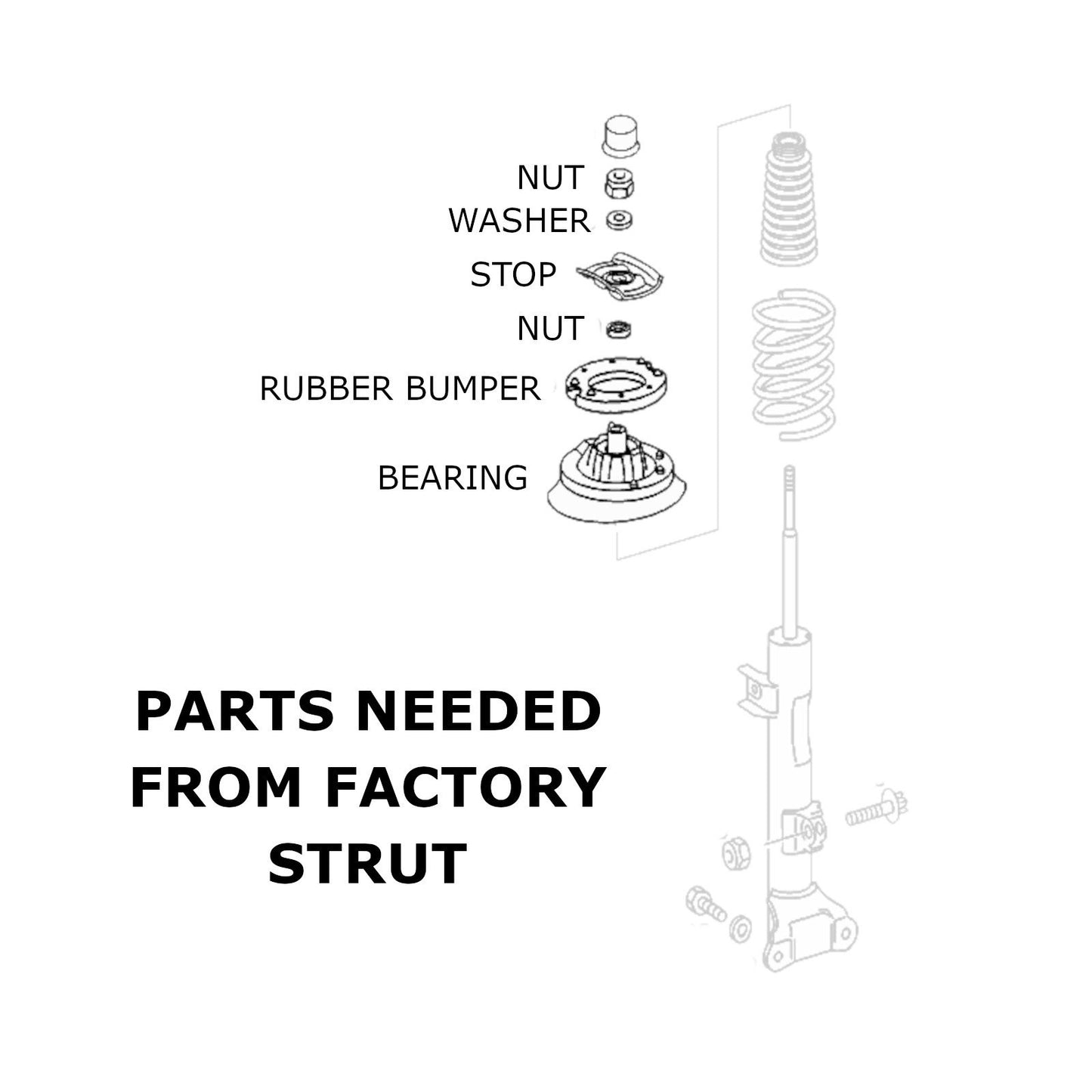 Godspeed MonoSS Coilovers - Mercedes Benz W203 C230 C240 C280 C320 C350 Sedan