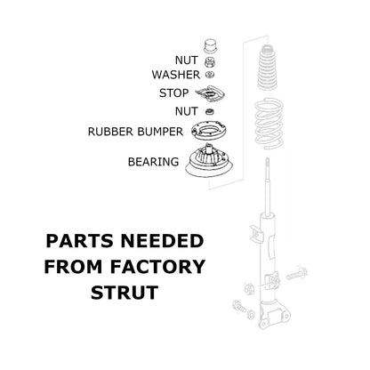 Godspeed MonoSS Coilovers - Mercedes Benz W203 C230 C240 C280 C320 C350 Sedan