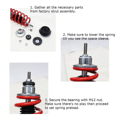 Godspeed 40way MAXX Coilover Shock+Spring for Honda Fit 09-14 GE8 GE9