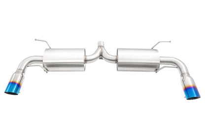 MEGAN 4" Dual Titanium Burnt Tip Axle back Exhaust for RX8 RX-8 09-11