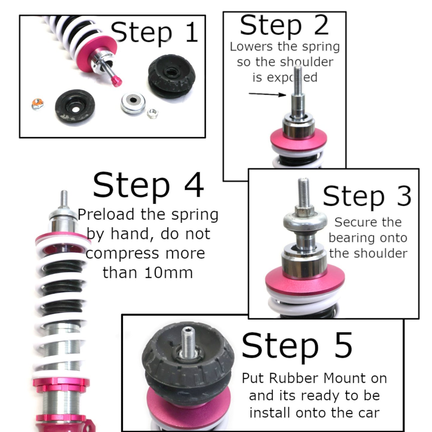 Godspeed MonoSS Damper Coilover Shock for Honda Fit 15-20 GK