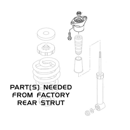 Godspeed MonoSS Coilover Shock+Spring for Audi A4 S4 B6 B7 02-08 FWD Quattro