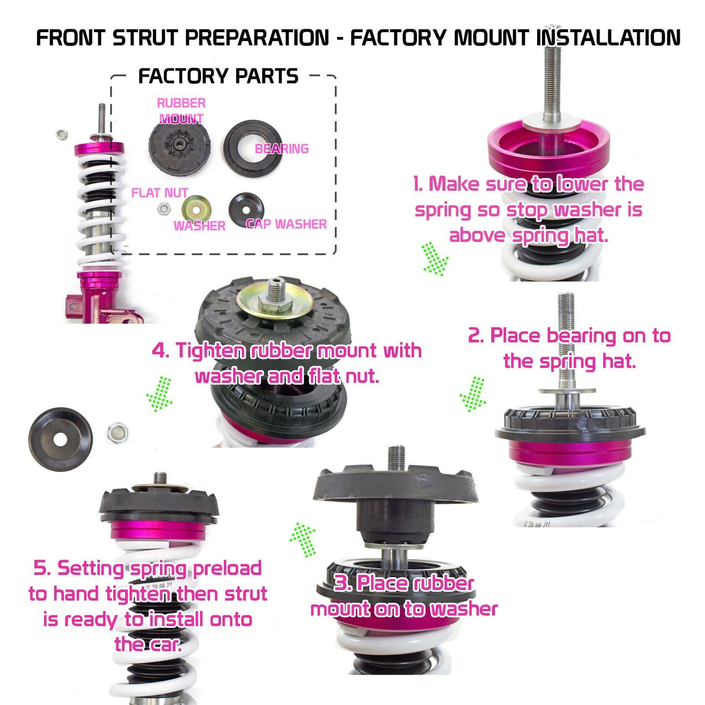 Godspeed 16way MonoSS Coilovers Shock - Malibu 13-15, Impala 14-20