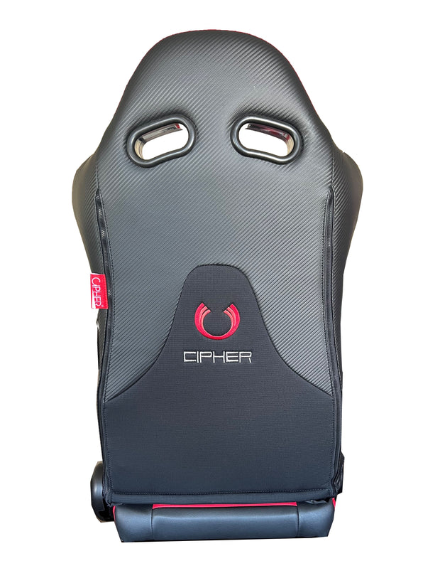 CPA2006 Cipher CR23 Mid Height Black Leatherette with Red Fabric Racing Seats