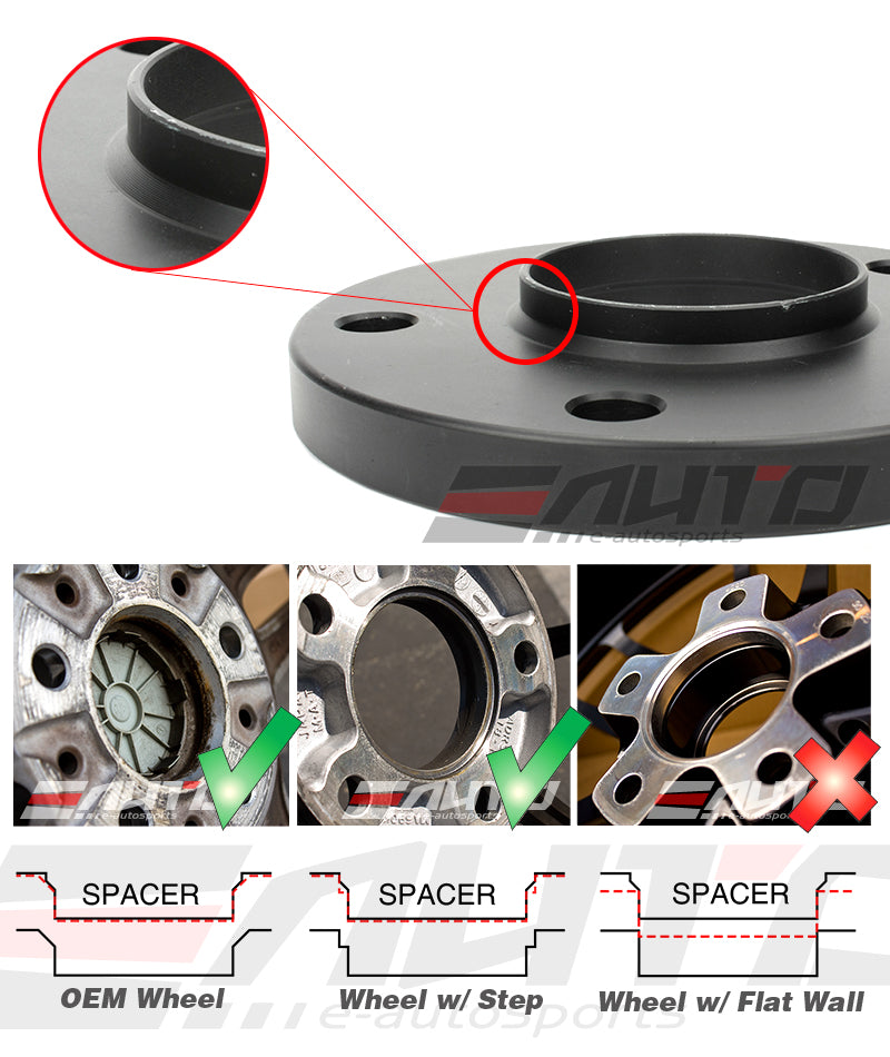 Muteki Forged 10mm Hub Centric Spacer +Bolt for Ferrari 488 458 599 FF 812 California 599 612 *OEM Wheel*