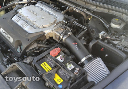 AF Dynamic Air Filter intake + Heat Shield for Acura TL 07-14 3.5L 3.7L V6 *Red*