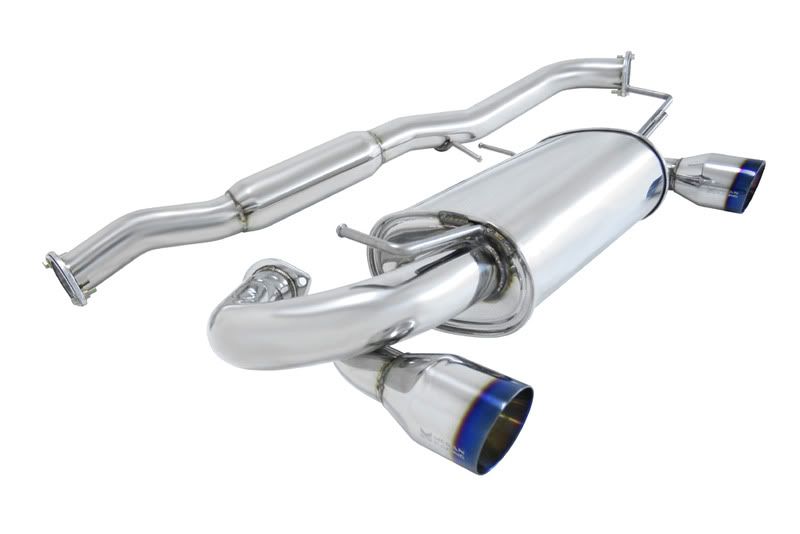 MEGAN 4" Dual Burnt Roll Tip OE RS Catback Exhaust for 350z Z33 03-09 Fairlady