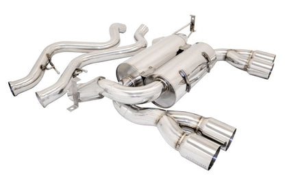 MEGAN 3" Quad Stainless Tips Supremo Exhaust +Connecting Pipe for BMW M3 E90 08+